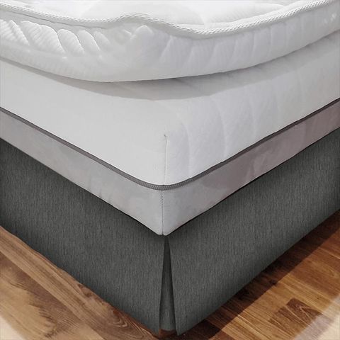Herringbone Graphite Bed Base Valance