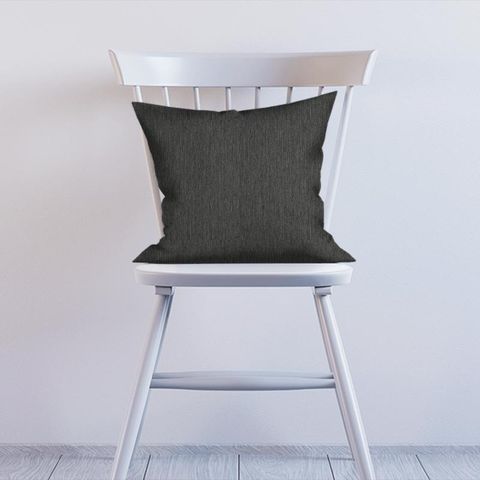 Herringbone Graphite Cushion