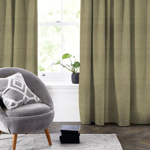 Chino Olive Made To Measure Curtain