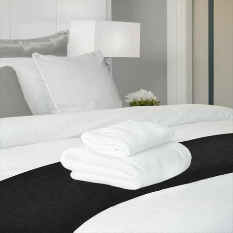 Azores Charcoal Bed Runner