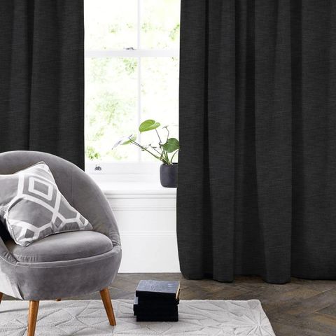Azores Charcoal Made To Measure Curtain