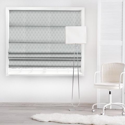 Lottie Silver Made To Measure Roman Blind