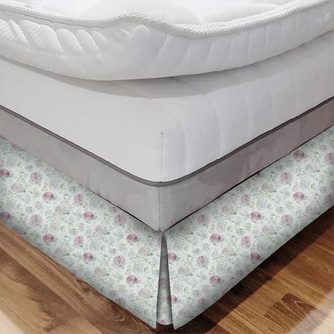 Lila Blossom Bed Base Valance