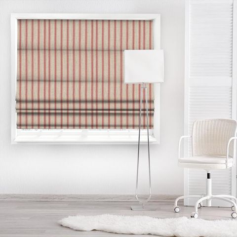 Knowlemere Stripe Brick Made To Measure Roman Blind