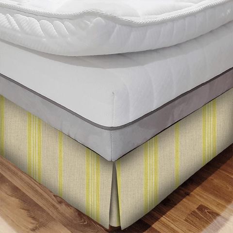 Leagram Stripe Citrus Bed Base Valance