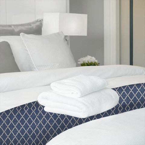 Gala Navy Bed Runner