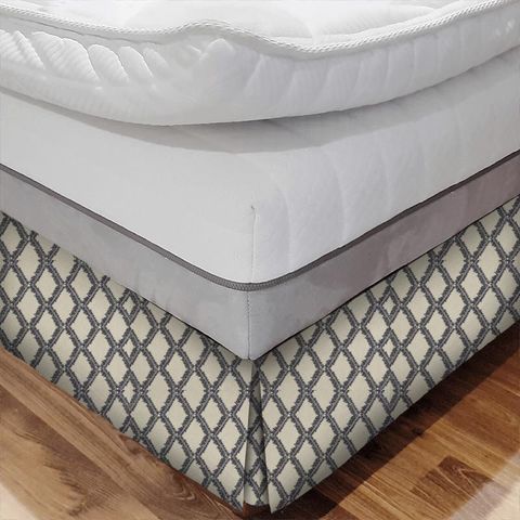 Shelter Navy Bed Base Valance