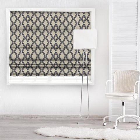 Shelter Navy Made To Measure Roman Blind