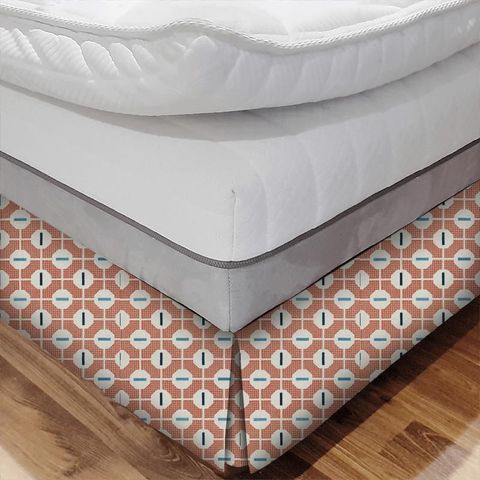 Rumba Orange Bed Base Valance