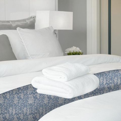 Flora Sky Blue Bed Runner