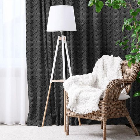 Arcadia Noir Made To Measure Curtain