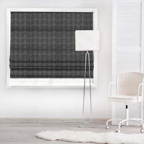 Arcadia Noir Made To Measure Roman Blind