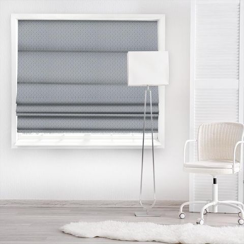 Taylor Silver Blue Made To Measure Roman Blind