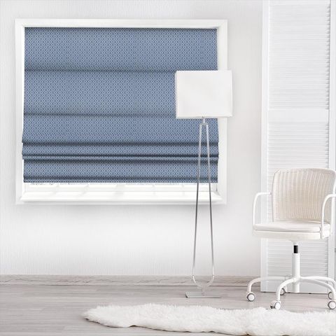 Taylor Stone Blue Made To Measure Roman Blind