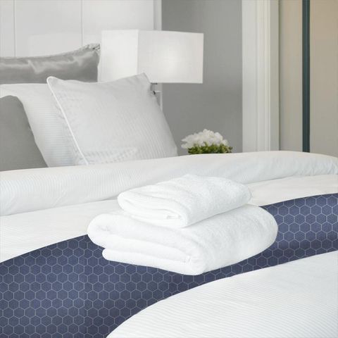 Beehive Denim Bed Runner