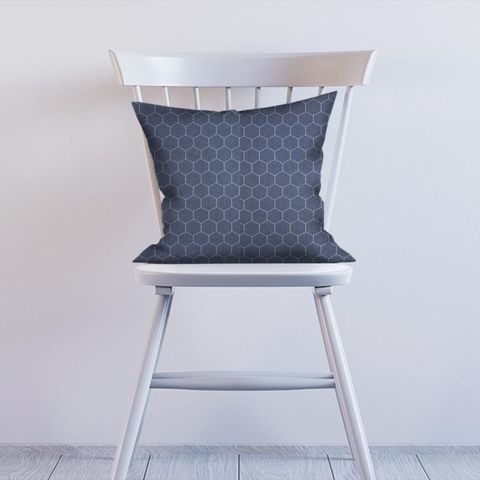 Beehive Denim Cushion