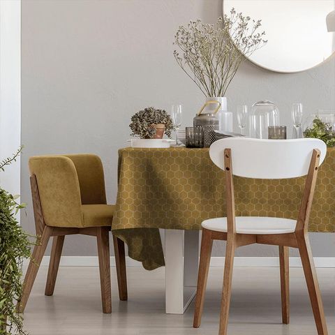 Beehive Mustard Tablecloth