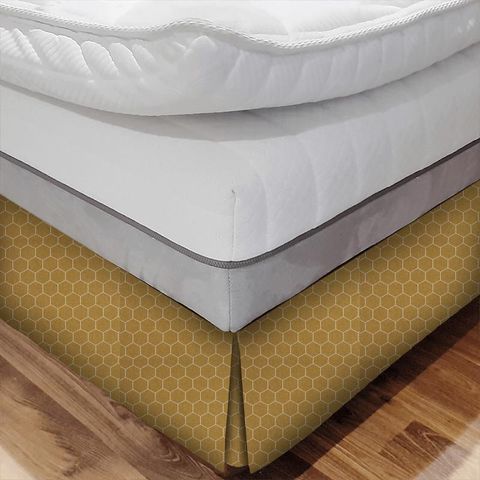 Beehive Mustard Bed Base Valance