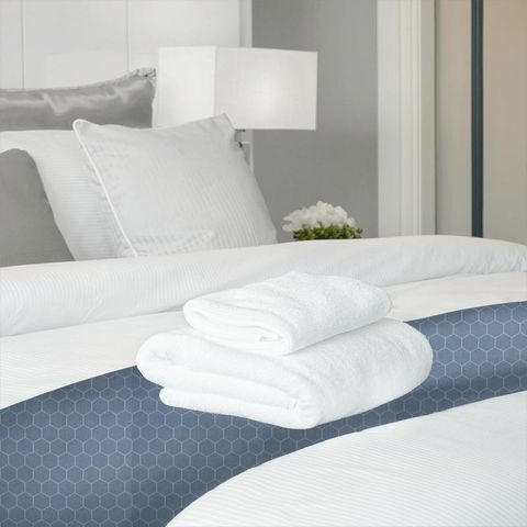 Beehive Sky Blue Bed Runner