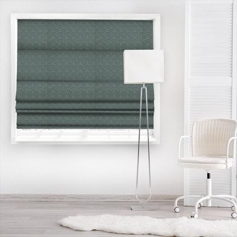 Aster Teal Made To Measure Roman Blind