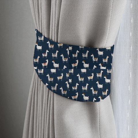 Alpaca Indigo Tieback