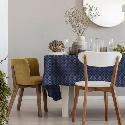 Camille Blueprint Tablecloth