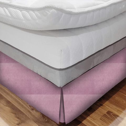 Velour Orchid Bed Base Valance