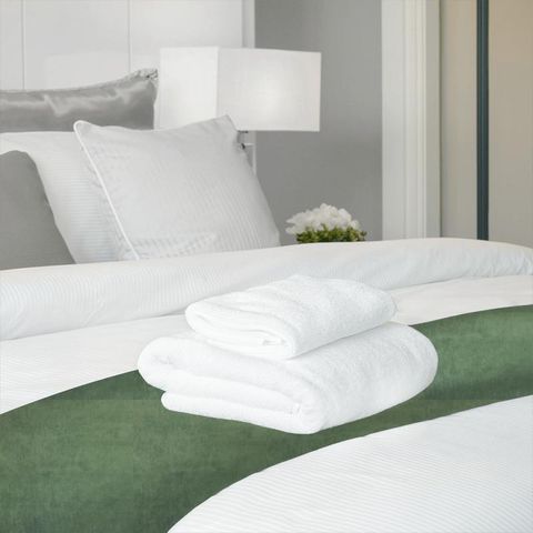 Velour Seafoam Bed Runner