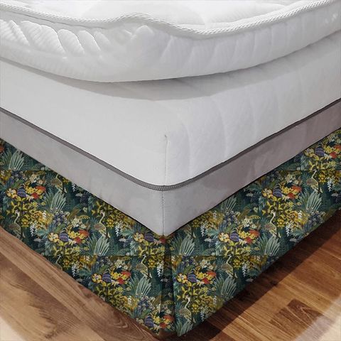 Hidden Paradise Emerald Bed Base Valance