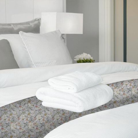 Giverny Moonstone Bed Runner