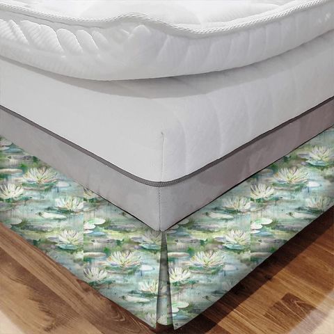 Perdita Sage Bed Base Valance