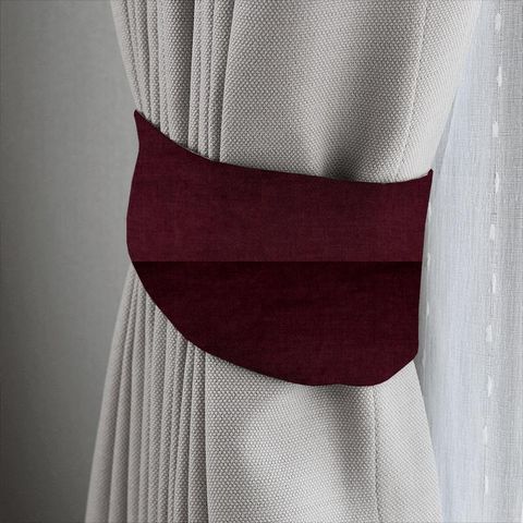 Fiora Burgundy Tieback