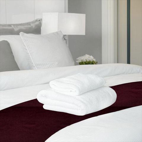 Fiora Burgundy Bed Runner