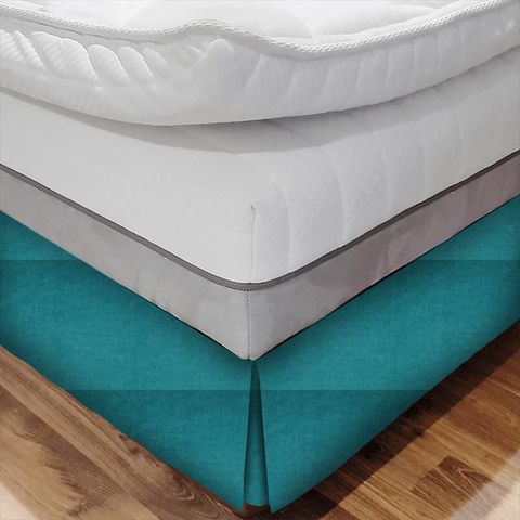 Fiora Cyan Bed Base Valance