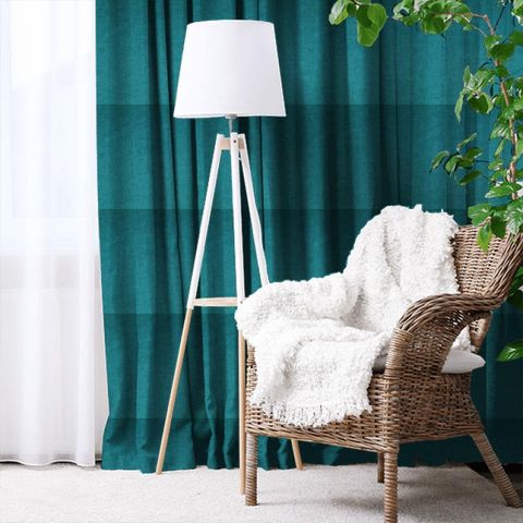 Fiora Cyan Made To Measure Curtain