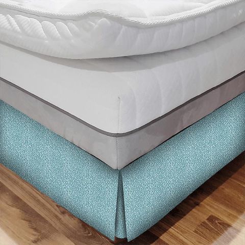 Aria Teal Bed Base Valance