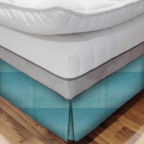 Riga Turquoise Bed Base Valance