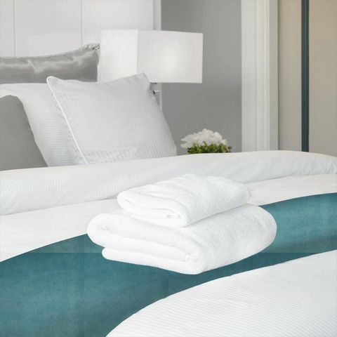 Riga Turquoise Bed Runner