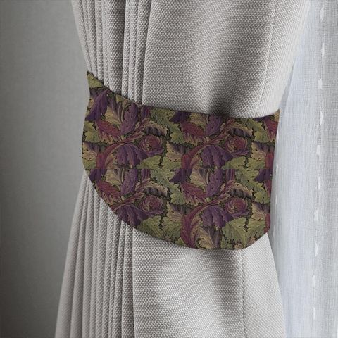 Acanthus Tapestry Grape/Heather Tieback