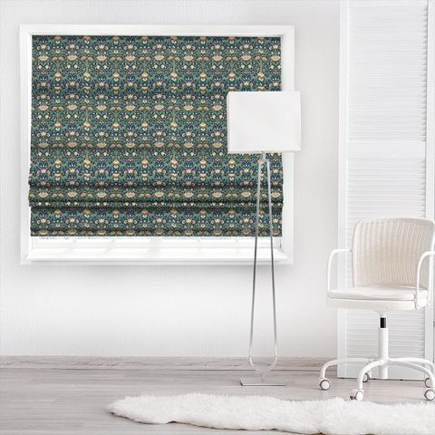 Lodden Indigo/Mineral Made To Measure Roman Blind