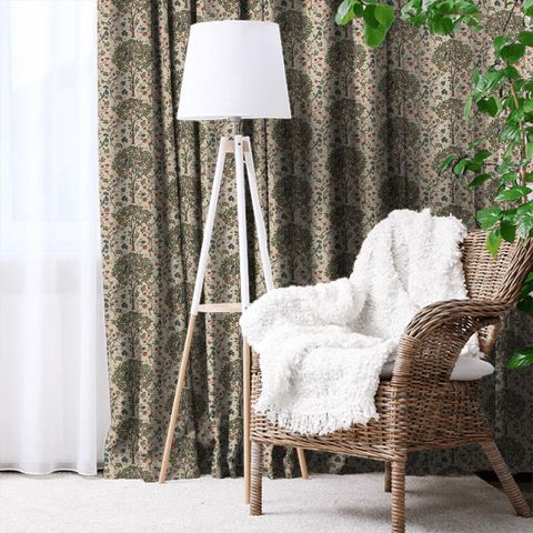 Kelmscott Tree Woad/Wine WM Made To Measure Curtain