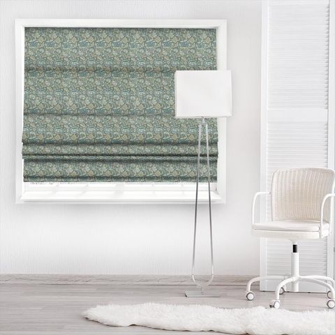 Wandle Blue/Stone Made To Measure Roman Blind