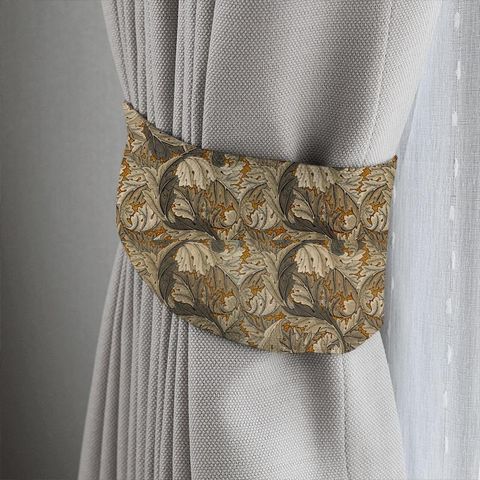 Acanthus Mustard/Grey Tieback