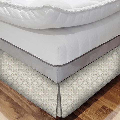 Grapevine Linen/Ecru Bed Base Valance