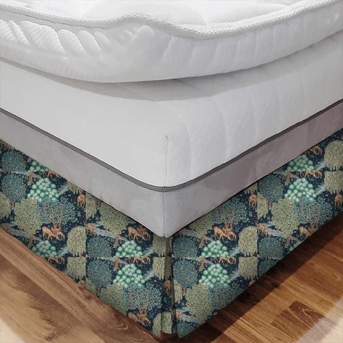 The Brook Tapestry Blue Morris Bed Base Valance