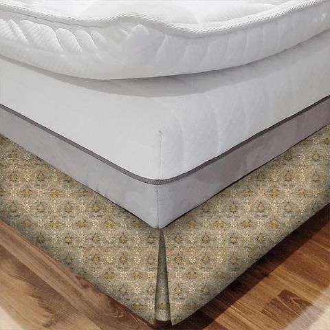 Montreal Velvet Grey/Charcoal Bed Base Valance