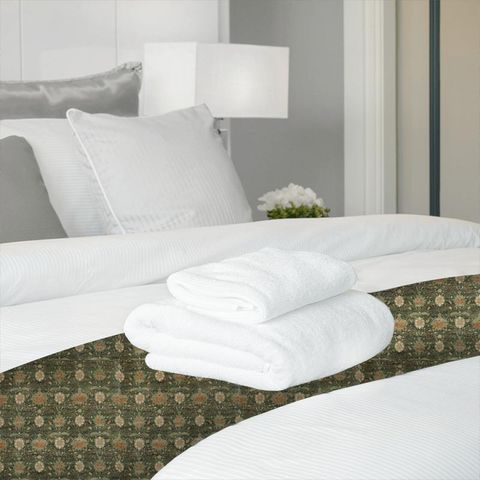 Montreal Velvet Forest/Teal Bed Runner