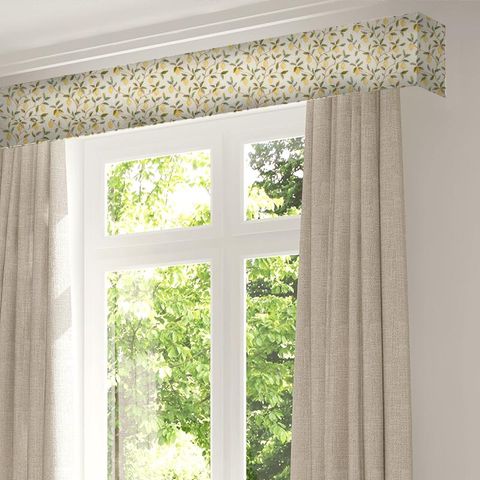 Lemon Tree Embroidery Bayleaf/Lemon Pelmet