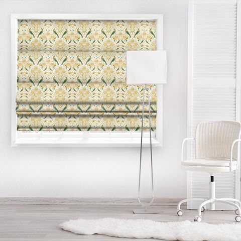 Seasons By May Embroidery Sea Glass/ Brick Made To Measure Roman Blind