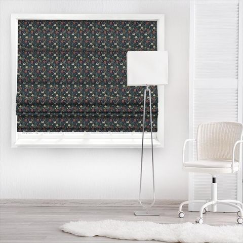 Compton Indigo/Green Made To Measure Roman Blind